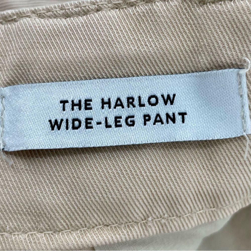 Madewell Harlow Cream Zip Button Pockets Wide Leg Pants - Picture 9 of 13